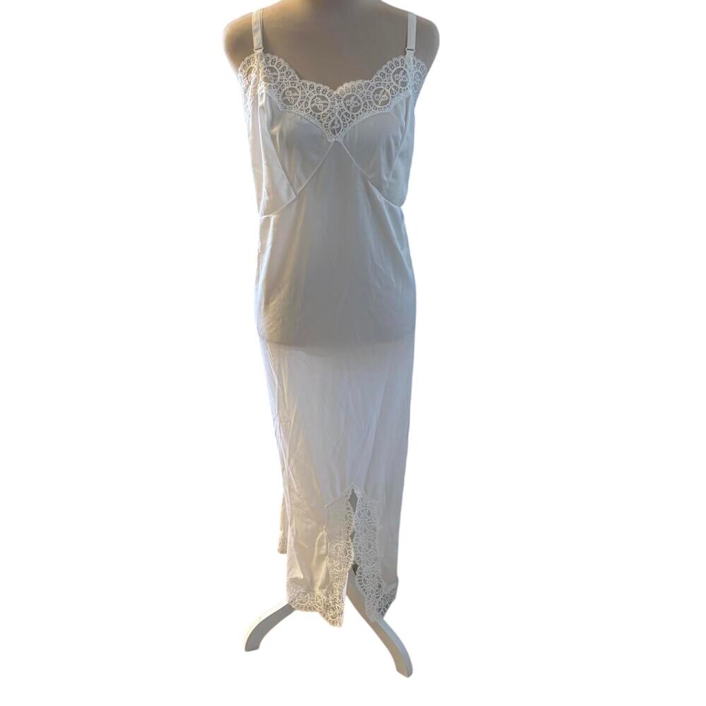 Vintage 60's Perfectform Medallion Lace Slip Nightgown Retro Pinup Glam